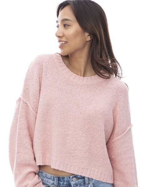 BILLABONG（ビラボン）の「【直営店限定】BILLABONG レディース SHADES セーター 【2024年春夏モデル】/ビラボンニット（ニット/セーター・レディース・ピンク・MEDIUM）」の7枚目の写真