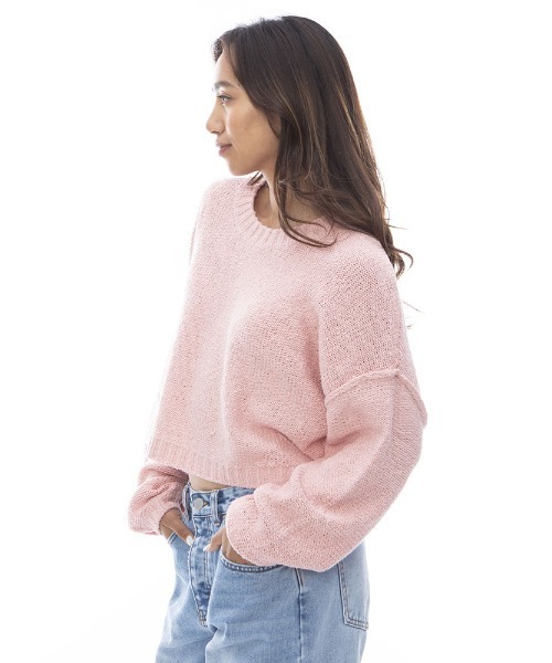 BILLABONG（ビラボン）の「【直営店限定】BILLABONG レディース SHADES セーター 【2024年春夏モデル】/ビラボンニット（ニット/セーター・レディース・ピンク・MEDIUM）」の6枚目の写真