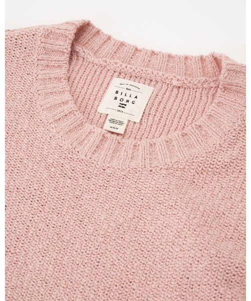 BILLABONG（ビラボン）の「【直営店限定】BILLABONG レディース SHADES セーター 【2024年春夏モデル】/ビラボンニット（ニット/セーター・レディース・ピンク・MEDIUM）」の3枚目の写真