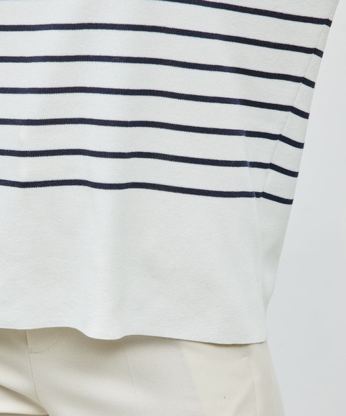 ROPE'（ロペ）の「綿アセテート総針後ろボタンニット（ニット/セーター・レディース・ネイビー/ホワイト系その他/ベージュ系その他・FREE）」の16枚目の写真