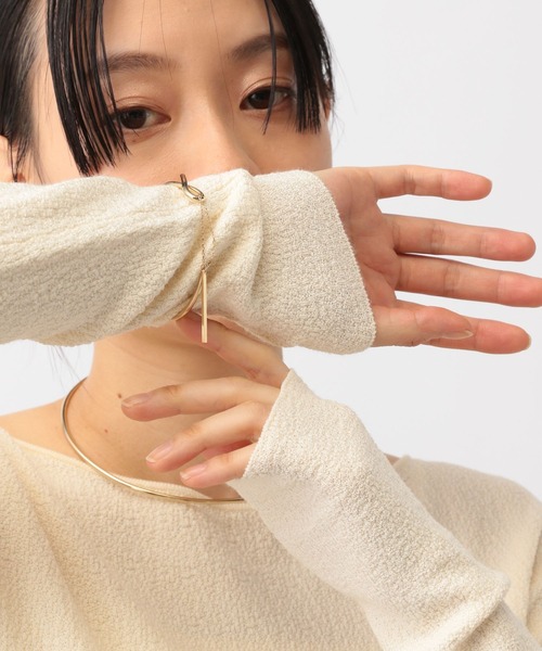 A part by(アパートバイ)の「チェーンバーバングル(バングル/リストバンド・レディース・シルバー/ゴールド・FREE)」の5枚目の写真