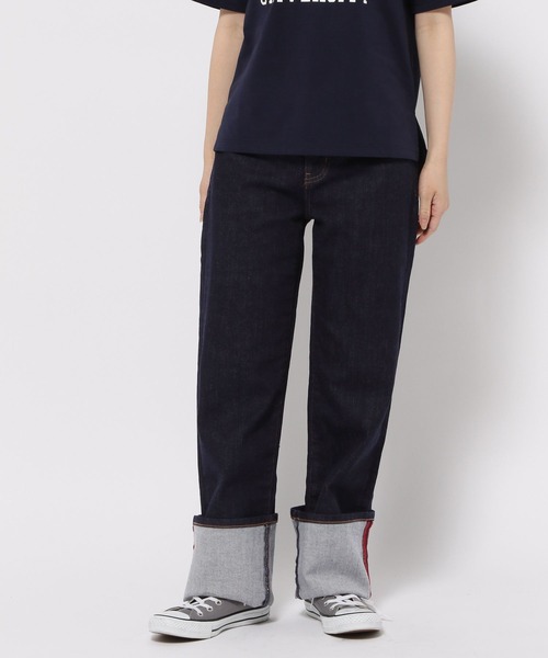 GLOBAL WORK(グローバルワーク)の「低身長スタッフ企画/カラーステッチデニム/EiiS/996508(デニムパンツ・レディース・ブルー/ネイビー・XS/S)」の8枚目の写真
