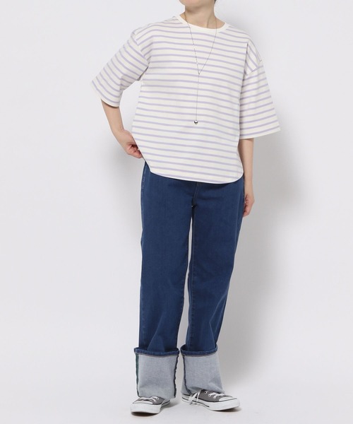 GLOBAL WORK(グローバルワーク)の「低身長スタッフ企画/カラーステッチデニム/EiiS/996508(デニムパンツ・レディース・ブルー/ネイビー・XS/S)」の10枚目の写真