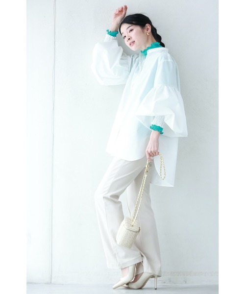 cawaii（カワイイ）の「気分が上がる キャンディーカラーインナー（Tシャツ/カットソー・レディース・ライトグリーン/ライトブルー/オレンジ・FREE）」の8枚目の写真