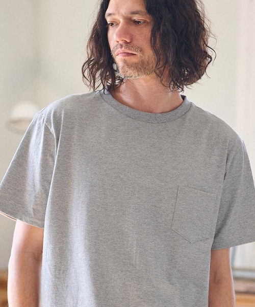 mt8941- 米綿ポケ付き丸胴Tシャツ（Tシャツ/カットソー）｜CAMBIO（カンビオ）
