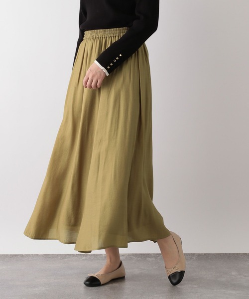 GLOBAL WORK（グローバルワーク）の「シアーボリュームフレアスカート/991705（スカート・レディース・イエロー/ブラック/ブルー・FREE）」の11枚目の写真