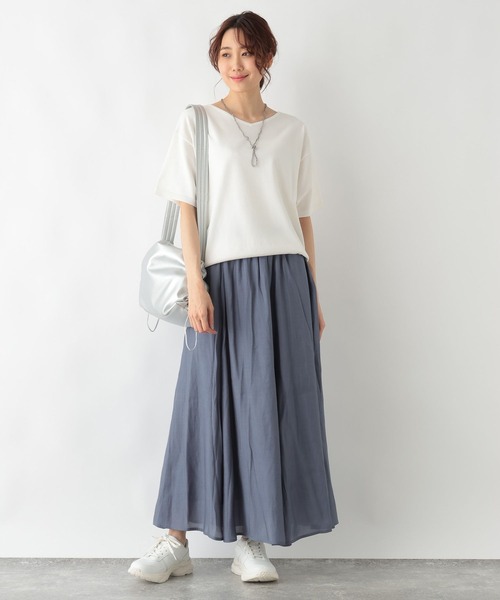 GLOBAL WORK（グローバルワーク）の「シアーボリュームフレアスカート/991705（スカート・レディース・イエロー/ブラック/ブルー・FREE）」の14枚目の写真