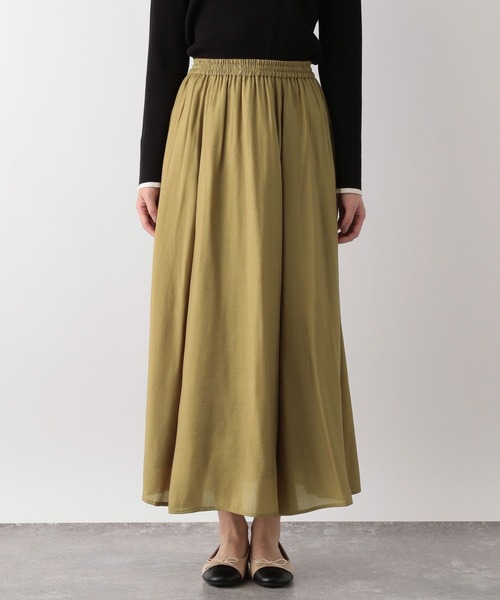 GLOBAL WORK（グローバルワーク）の「シアーボリュームフレアスカート/991705（スカート・レディース・イエロー/ブラック/ブルー・FREE）」の18枚目の写真