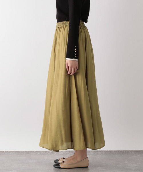 GLOBAL WORK（グローバルワーク）の「シアーボリュームフレアスカート/991705（スカート・レディース・イエロー/ブラック/ブルー・FREE）」の19枚目の写真