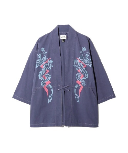 MANASTASH(マナスタッシュ)の「MANASTASH/マナスタッシュ DRAGON HANTEN SHIRT(シャツ/ブラウス・メンズ・ネイビー/ブラック・LARGE)」の1枚目の写真