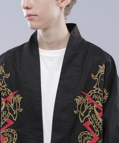 MANASTASH(マナスタッシュ)の「MANASTASH/マナスタッシュ DRAGON HANTEN SHIRT(シャツ/ブラウス・メンズ・ネイビー/ブラック・LARGE)」の10枚目の写真