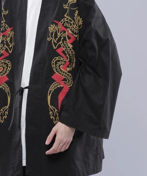 MANASTASH(マナスタッシュ)の「MANASTASH/マナスタッシュ DRAGON HANTEN SHIRT(シャツ/ブラウス・メンズ・ネイビー/ブラック・LARGE)」の12枚目の写真