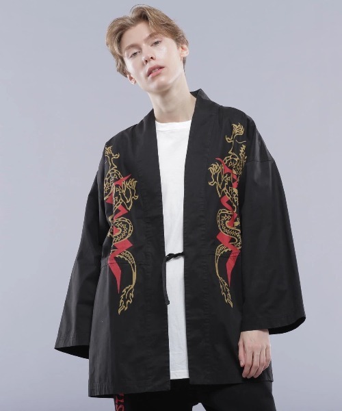 MANASTASH(マナスタッシュ)の「MANASTASH/マナスタッシュ DRAGON HANTEN SHIRT(シャツ/ブラウス・メンズ・ネイビー/ブラック・LARGE)」の9枚目の写真