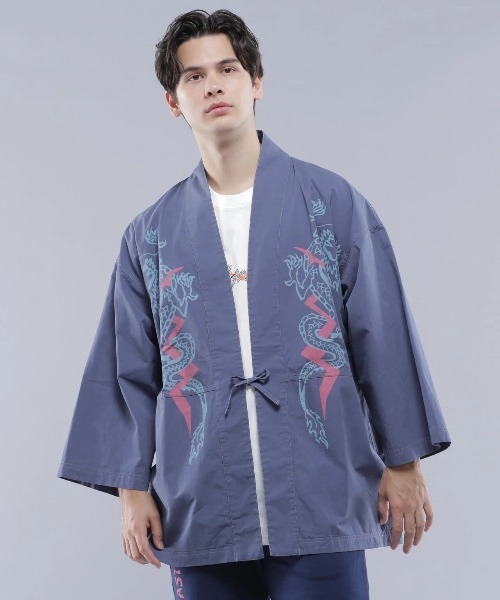MANASTASH(マナスタッシュ)の「MANASTASH/マナスタッシュ DRAGON HANTEN SHIRT(シャツ/ブラウス・メンズ・ネイビー/ブラック・LARGE)」の5枚目の写真