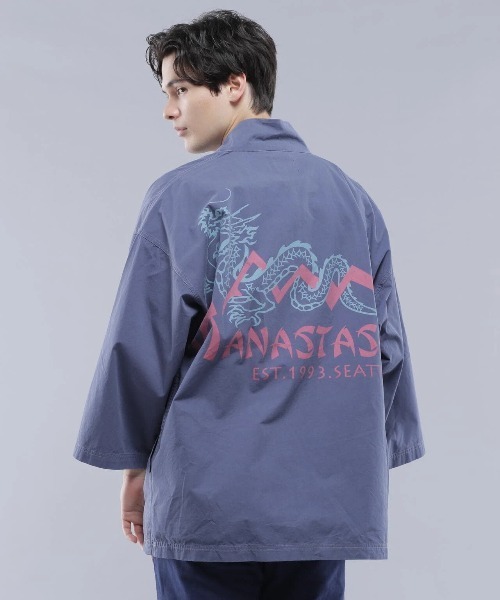 MANASTASH(マナスタッシュ)の「MANASTASH/マナスタッシュ DRAGON HANTEN SHIRT(シャツ/ブラウス・メンズ・ネイビー/ブラック・LARGE)」の6枚目の写真