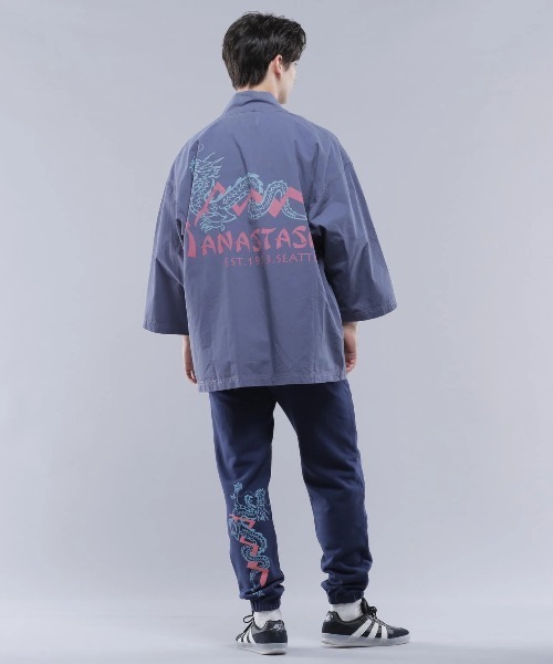 MANASTASH(マナスタッシュ)の「MANASTASH/マナスタッシュ DRAGON HANTEN SHIRT(シャツ/ブラウス・メンズ・ネイビー/ブラック・LARGE)」の8枚目の写真