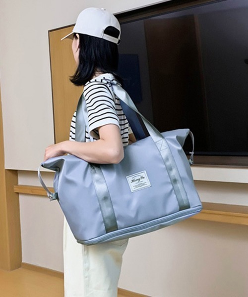 Miniministore(ミニミニストア)の「キャリーオンバッグ トラベルバッグ(トートバッグ・レディース・ブルー/ラベンダー/ピンク/ブラック/グレー・FREE)」の4枚目の写真