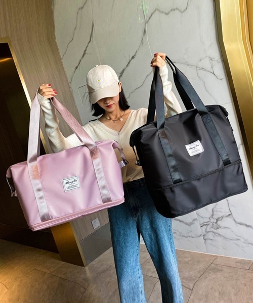 Miniministore(ミニミニストア)の「キャリーオンバッグ トラベルバッグ(トートバッグ・レディース・ブルー/ラベンダー/ピンク/ブラック/グレー・FREE)」の11枚目の写真
