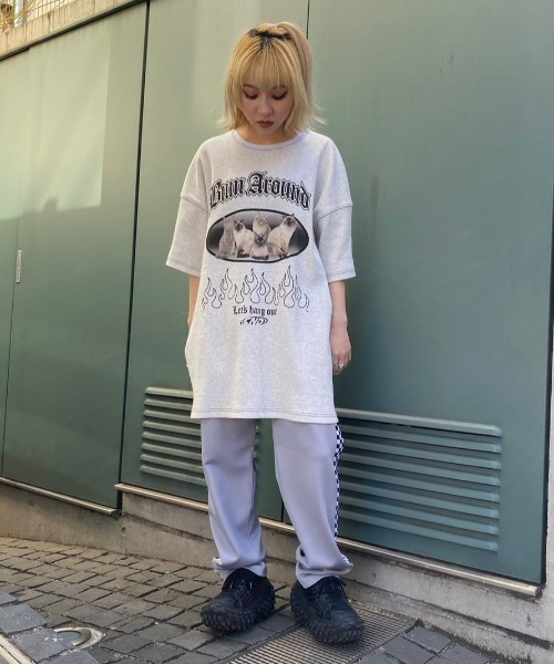 Candy Stripper（キャンディストリッパー）の「BLAZING RAT JERSEY パンツ（その他パンツ・レディース・オレンジ/グレー/ブラック・2）」の14枚目の写真