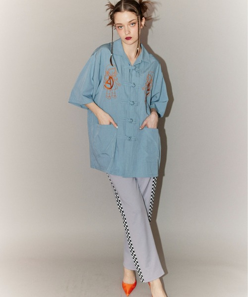 Candy Stripper（キャンディストリッパー）の「BLAZING RAT JERSEY パンツ（その他パンツ・レディース・オレンジ/グレー/ブラック・2）」の5枚目の写真