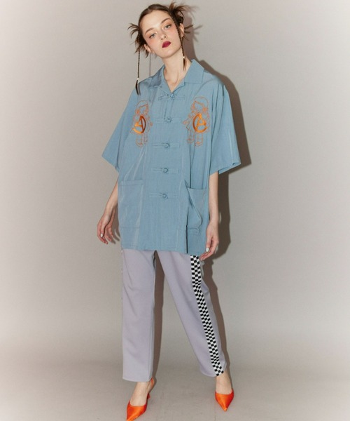 Candy Stripper（キャンディストリッパー）の「BLAZING RAT JERSEY パンツ（その他パンツ・レディース・オレンジ/グレー/ブラック・2）」の4枚目の写真