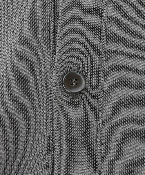 Yonetomi（ヨネトミ）の「【米富繊維 / Yonetomi】SILK KNIT C/D（カーディガン/ボレロ・メンズ・チャコールグレー/ネイビー・4/3）」の9枚目の写真