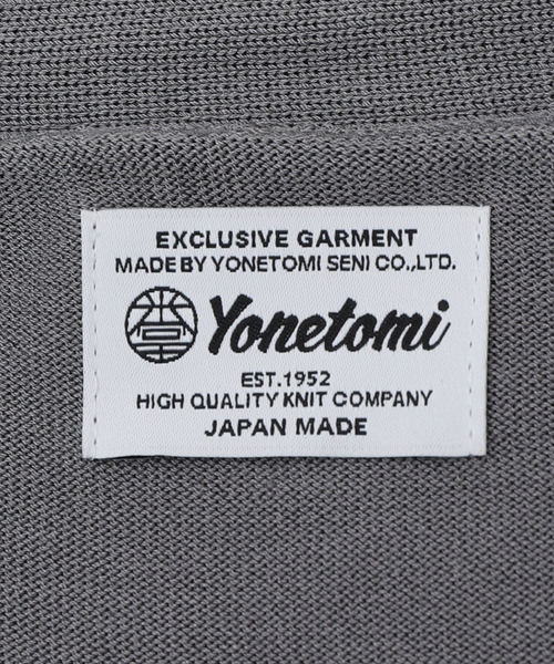 Yonetomi（ヨネトミ）の「【米富繊維 / Yonetomi】SILK KNIT C/D（カーディガン/ボレロ・メンズ・チャコールグレー/ネイビー・4/3）」の11枚目の写真