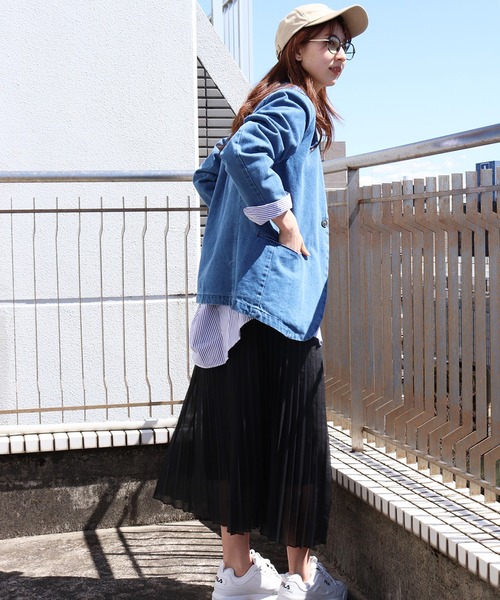 WESTSEA(ウエストシー)の「ノーカラー デニムジャケット(ノーカラージャケット・メンズ・ブルー/ネイビー・XL/L/M)」の20枚目の写真