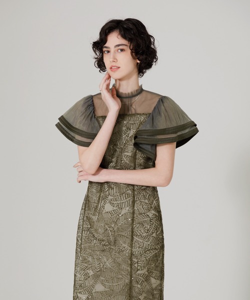 Leja（レジャ）の「【LEJA】異素材スパンコールししゅう