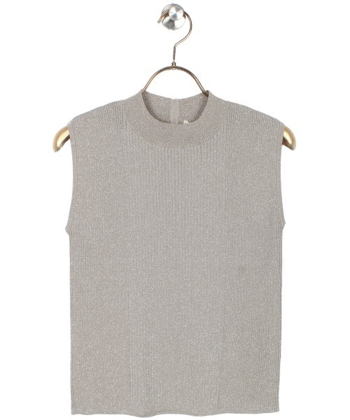 良品】エルメスノースリーブ ニットマルジェラ期ロゴ 銀ボタンハイネック