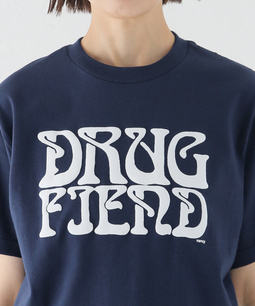Oriens JOURNAL STANDARD(オリエンス ジャーナルスタンダード)の「【nancy/ナンシー】DIARY TEE NA064:Tシャツ(Tシャツ/カットソー・レディース・ネイビー/レッド・SMALL/MEDIUM)」の7枚目の写真