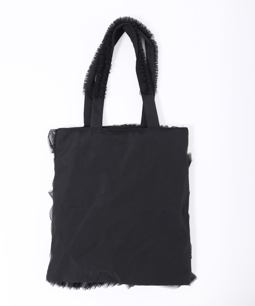 PHILLY（フィリー）の「【PHILLY】チュールフリルトートバッグ（トートバッグ・レディース・ブラック/ホワイト・FREE）」の18枚目の写真