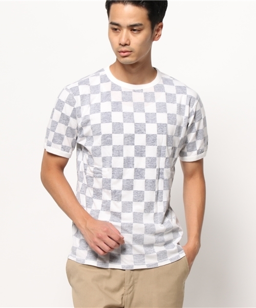 OUTLET(アウトレット)の「【Ciaopanic】50/-裏市松柄PTリバーシブルTee(Tシャツ/カットソー・メンズ・ブラック/ネイビー/グレー・MEDIUM/LARGE)」の3枚目の写真