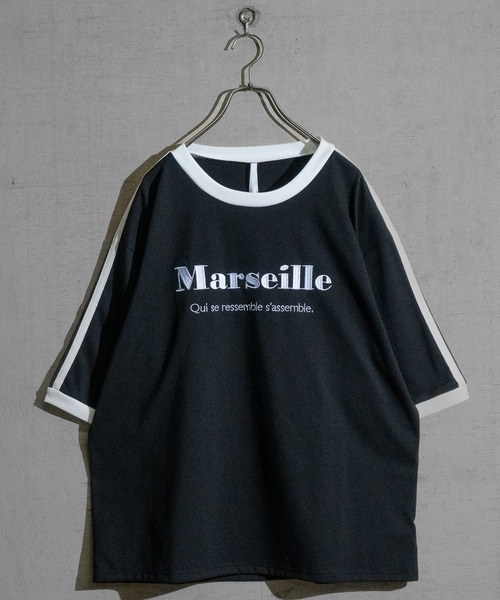 JOHN'S CLOSET(ジョンズクローゼット)の「【i】サイドライン ワンポイント刺繍 リンガーTシャツ(Tシャツ/カットソー・メンズ・ブラック系1/ブラック/ホワイト/ホワイト系1・X-LARGE/LARGE/MEDIUM)」の11枚目の写真
