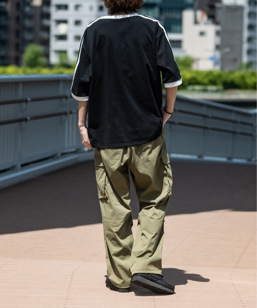 JOHN'S CLOSET(ジョンズクローゼット)の「【i】サイドライン ワンポイント刺繍 リンガーTシャツ(Tシャツ/カットソー・メンズ・ブラック系1/ブラック/ホワイト/ホワイト系1・X-LARGE/LARGE/MEDIUM)」の16枚目の写真