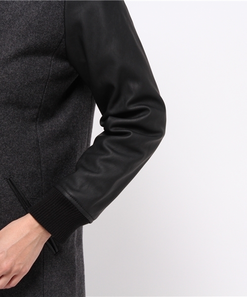 SEVENDAYS=SUNDAY（セブンデイズサンデイ）の「メルトン　ロングスタジャン（ピーコート・レディース・ネイビー/ブラック/チャコールグレー・MEDIUM/LARGE）」の8枚目の写真