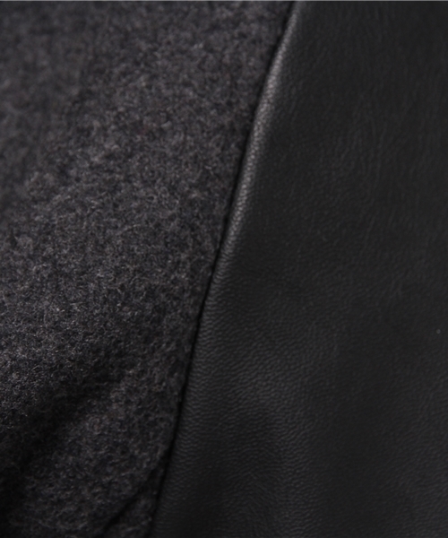 SEVENDAYS=SUNDAY（セブンデイズサンデイ）の「メルトン　ロングスタジャン（ピーコート・レディース・ネイビー/ブラック/チャコールグレー・MEDIUM/LARGE）」の12枚目の写真