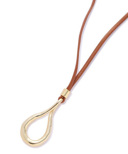 N.(N. Natural Beauty Basic)(エヌエヌナチュラルビューティーベーシック)の「レザーコードロングネックレス(ネックレス・レディース・ゴールド・FREE)」の5枚目の写真