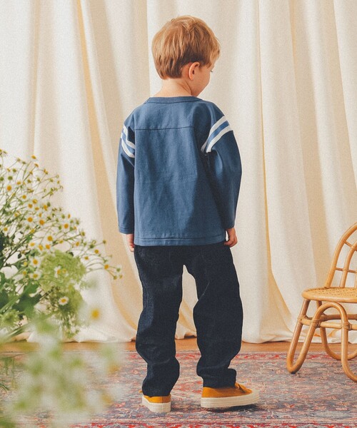 こども ビームス（コドモビームス）の「FABRIQ REPORT × こども ビームス / 別注 テーパード デニム（90～135cm）（デニムパンツ・キッズ・インディゴブルー・XS/S/M）」の8枚目の写真