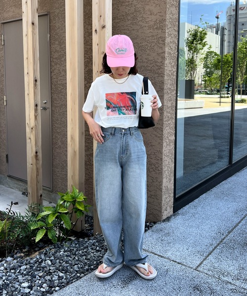 feepur（フェピュール）の「ニュアンスグラフィックTee（Tシャツ/カットソー・レディース・オフホワイト/ブラック・MEDIUM）」の12枚目の写真