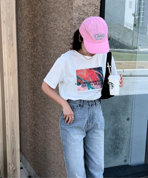 feepur（フェピュール）の「ニュアンスグラフィックTee（Tシャツ/カットソー・レディース・オフホワイト/ブラック・MEDIUM）」の11枚目の写真