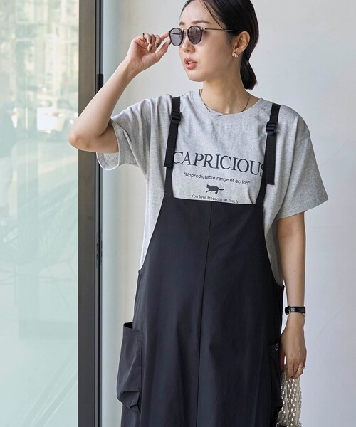 coen（コーエン）の「【C.Mt】エプロンキャミワンピース（ジャンパースカート・レディース・その他1/オリーブ/ブラック・M/L）」の7枚目の写真