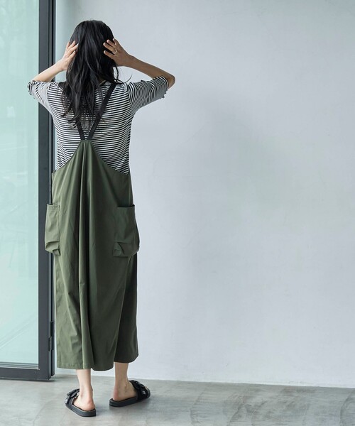 coen（コーエン）の「【C.Mt】エプロンキャミワンピース（ジャンパースカート・レディース・その他1/オリーブ/ブラック・M/L）」の14枚目の写真