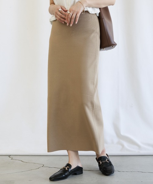 select MOCA（セレクトモカ）の「【セレモニー】ニットタイトスカート（スカート・レディース・ベージュ/ブラック/ネイビー・MEDIUM/LARGE）」の10枚目の写真