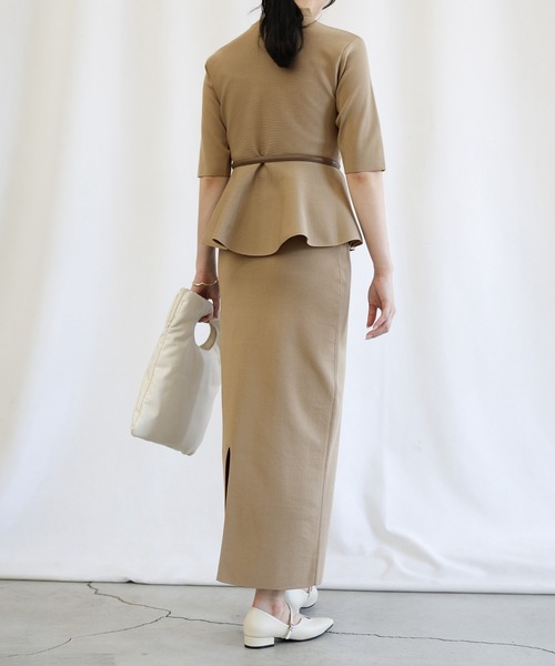 select MOCA（セレクトモカ）の「【セレモニー】ニットタイトスカート（スカート・レディース・ベージュ/ブラック/ネイビー・MEDIUM/LARGE）」の9枚目の写真