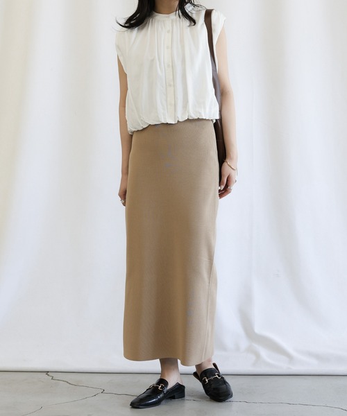 select MOCA（セレクトモカ）の「【セレモニー】ニットタイトスカート（スカート・レディース・ベージュ/ブラック/ネイビー・MEDIUM/LARGE）」の13枚目の写真