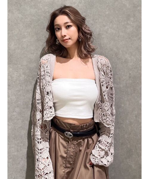 GYDA(ジェイダ)の「BASICベアビスチェ(チューブトップ・レディース・オフホワイト/ブラック・FREE)」の18枚目の写真