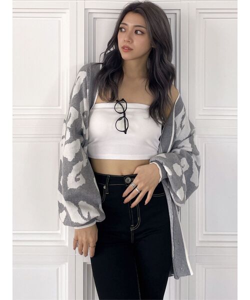 GYDA(ジェイダ)の「BASICベアビスチェ(チューブトップ・レディース・オフホワイト/ブラック・FREE)」の14枚目の写真