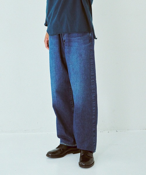OMNIGOD（オムニゴッド）の「[OMNIGOD mens / オムニゴッド] 10ozデニム 5Pイージールーズジーンズ（デニムパンツ・メンズ・インディゴブルー・3/2）」の22枚目の写真