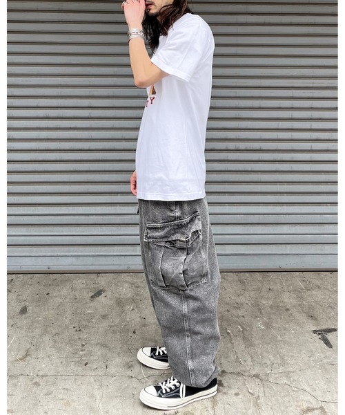 spiritoso(スピリトーゾ)の「RELAX シートプリントTシャツ(Tシャツ/カットソー・レディース・アイボリー/ブラック/ホワイト・LARGE/MEDIUM)」の11枚目の写真